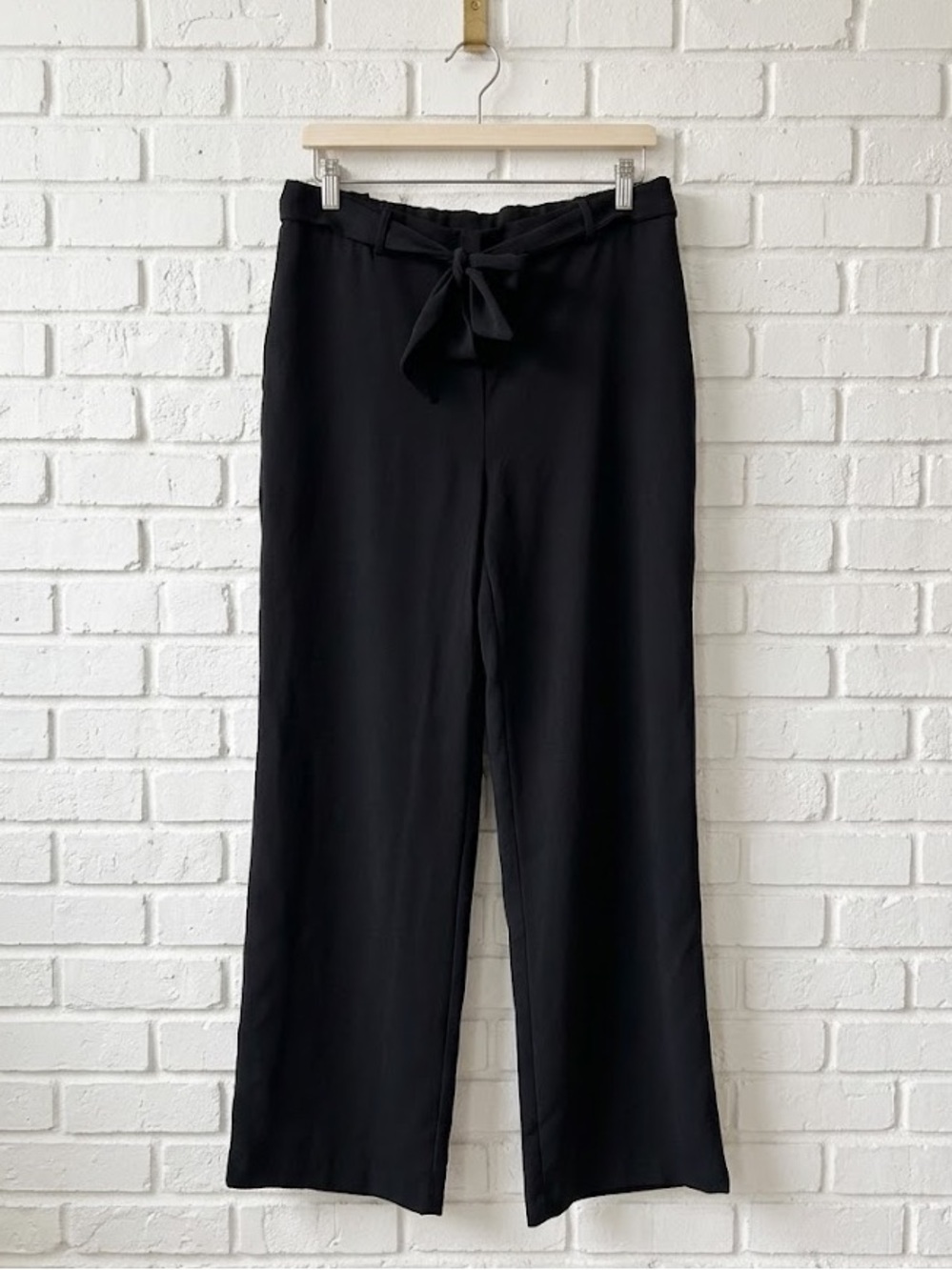 Ricki's Black Wide Leg Tie-Waist Dress Pants - Size 10